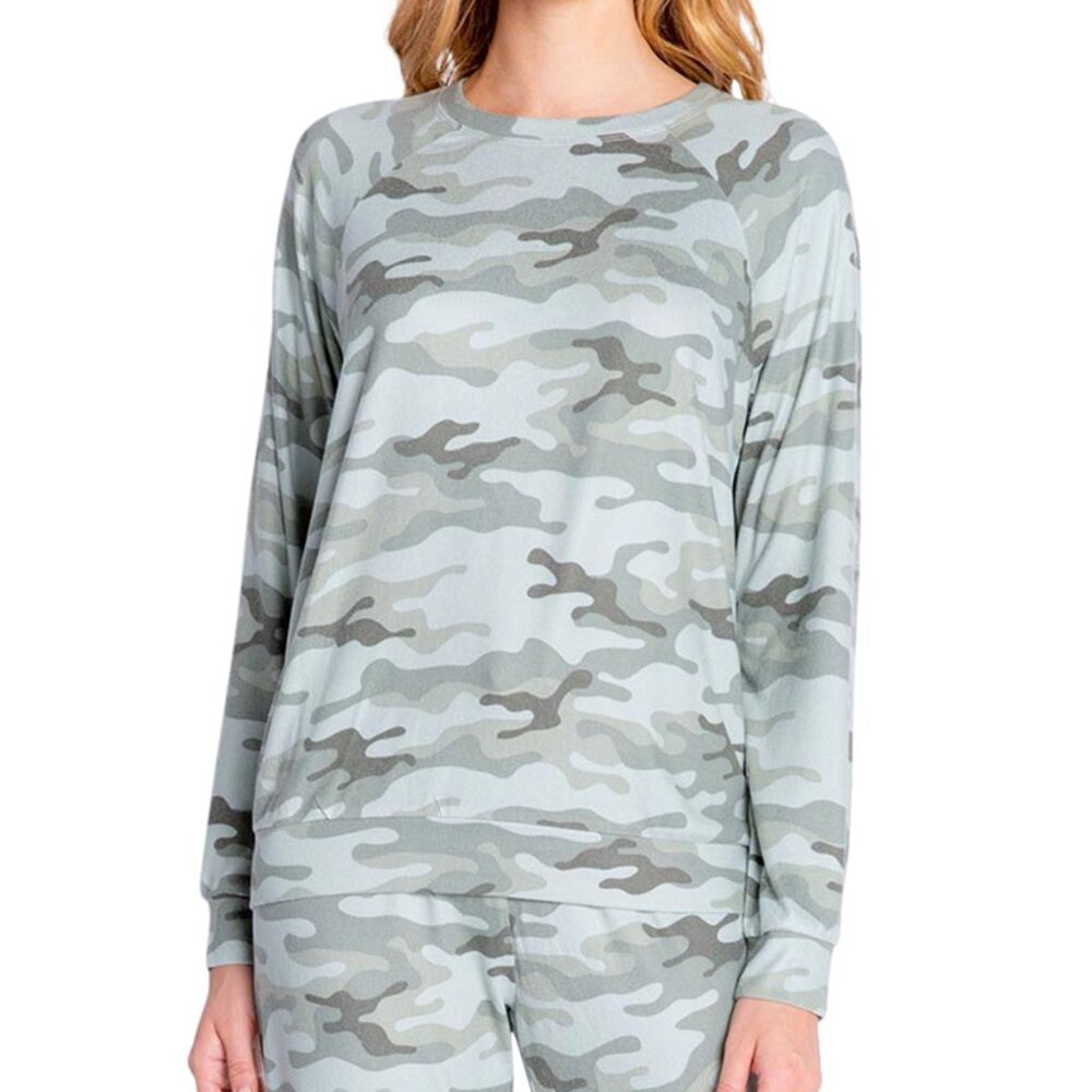 Insomniax Womens Printed Long Sleeve Pajama Top Only,1-Piece Size:X-Large